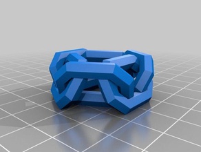 circular chain 6x5 other customized 3d print model - Mito3D