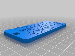 wv skip keychain keychains customized 3d print model - Mito3D