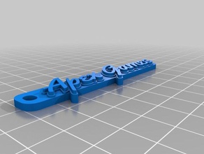 apex jeux de porte-clés personnalisé 3d print model - Mito3D