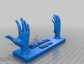 helping hands hug decor customized 3d print model - Mito3D