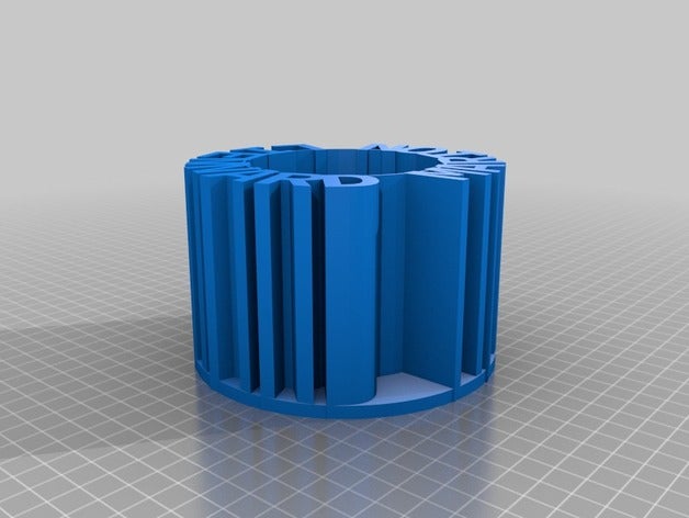 pot de marion bureau personnalisé 3D print model - Mito3D