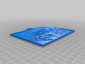 karas coisa 2d a arte personalizado 3d print model - Mito3D