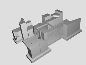 modulare Stadt hobby sketchup 3d print model - Mito3D