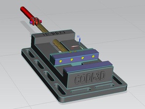 morsa da banco per fresa cnc macchina strumenti tappi codi3d intercambiabile intercambiabili protezione rimovibile stebo 3d print model - Mito3D