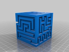 labyrinth cube sculptures box calibration puzzle 3d print model - Mito3D