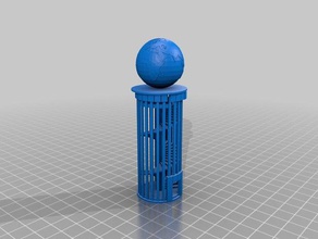 earth tower 3d drucken 3d print model - Mito3D
