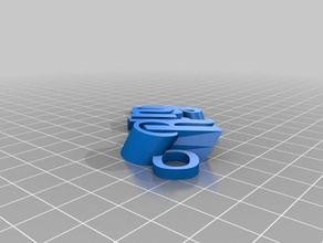rod-Taste Schlüsselanhänger angepasst 3d print model - Mito3D