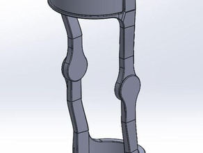 modular knee-brace sport im freien Gelenk medizinische 3d print model - Mito3D