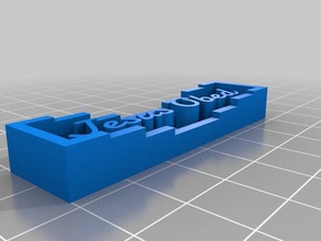 meu personalizados caja obede aprendizagem 3d print model - Mito3D