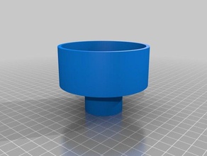 tea light 38th inch dowel rod adapter ver3 decor learning 3d print model - Mito3D