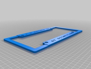 placa de licença fronteira sinais logotipos personalizado 3d print model - Mito3D