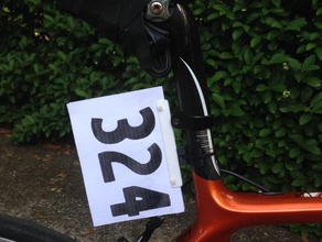 triathlon bike number mount sport outdoors 3d print model - Mito3D