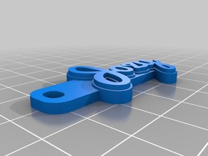 jozy Anahtarlık özelleştirilmiş 3d print model - Mito3D
