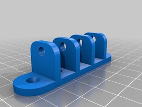 il mio personalizzato tabella laterale di supporto del cavo tirante ancoraggio organizzazione 3d print model - Mito3D