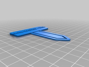 a palavra sagrada do marcador de clipe papel office personalizado 3d print model - Mito3D