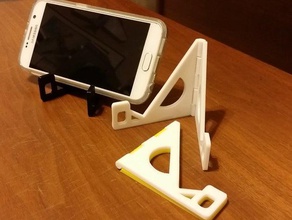 folding hinged phone stand large phones mobile note 3d print model - Mito3D
