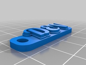 238 dev Anahtarlık özelleştirilmiş 3d print model - Mito3D