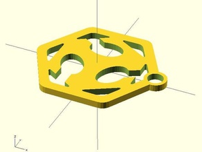 fablab-Schlüsselring Schlüsselanhänger inkscape openscad opensource svg 3d print model - Mito3D