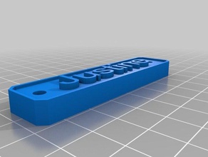 justine placa sinais logotipos personalizado 3d print model - Mito3D