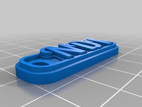 ndi tag de porta-chaves chaveiros personalizado 3d print model - Mito3D