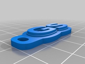 gs i portachiavi personalizzato 3d print model - Mito3D