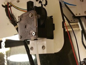 e3d titan extruder mount rostock max v2 printer parts 3d print model - Mito3D