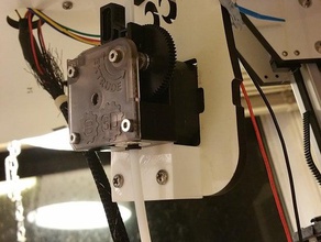 e3d-titan-extruder mount rostock max v2 Drucker Teile 3d print model - Mito3D