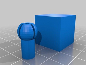 my customized parametric ball socket internal parts 3d print model - Mito3D