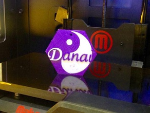 nome do tag danai office cartão grego pulseira de identificação utechlab 3d print model - Mito3D