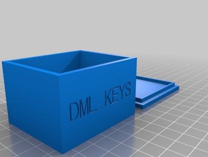 dml keys box containers customized 3d print model - Mito3D
