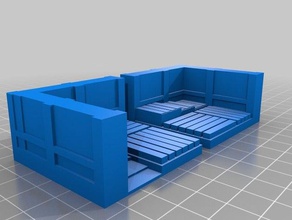 dnd escadas de madeira 3d impressão telhas masmorras e dragões dungeon tiles miniatura 3d print model - Mito3D