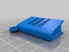 boyne distrito de la biblioteca apertura libreta anillo llaveros 3d print model - Mito3D