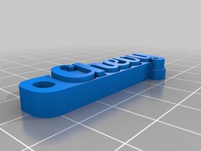 chevykey de porte-clés personnalisé 3d print model - Mito3D