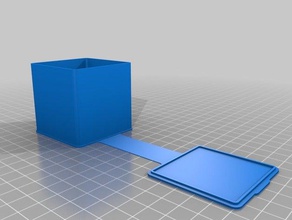 square storage box containers customized 3d print model - Mito3D