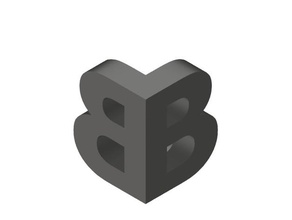 bb bigbox el concepto de logotipo signos logotipos Logo en 3d la mascota competencia haga doble dobles e3d carta letras r3dprinting señales 3d print model - Mito3D
