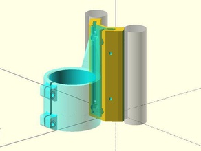 parametrische upgrade hicwic universal-Werkzeug-Halterung mpcnc Teile openscad Werkzeug-Halter 3d print model - Mito3D