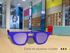 lunette 3d Brille Eindruck von Lünetten 3d print model - Mito3D