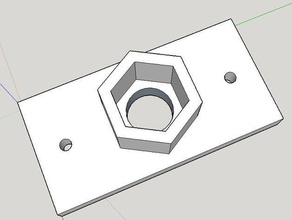 Schraube Halter Gewindestange linear motion device m8 diy 3d print model - Mito3D