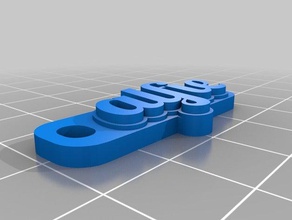 alfie Schlüsselanhänger angepasst 3d print model - Mito3D
