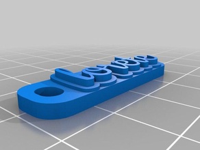 lorete de porte-clés personnalisé 3d print model - Mito3D