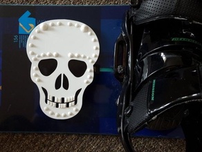cráneo de snowboard pisar la almohadilla deporte al aire libre ninjaflex semiflex deportes 3d print model - Mito3D