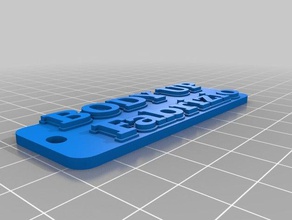 langio-bu-f Schlüsselanhänger angepasst 3d print model - Mito3D