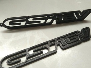 gsi 16v trousseau de clés automobile 3d print model - Mito3D
