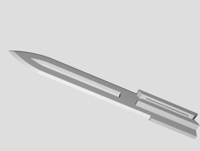 penna a molla da otf coltello affilato, più grande pulsante di far scorrere la lama celata allegato strumenti automatico remix 3d print model - Mito3D