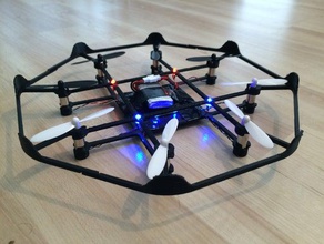 octocopter hubsan x4 h107l mod rc i veicoli quadcopter 3d print model - Mito3D