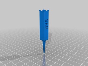 sams, besonders angefertigt golf tee design 4 sport im freien 3d print model - Mito3D