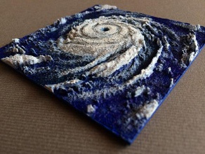 o furacão katrina esculturas a nasa topografia tempo 3d print model - Mito3D