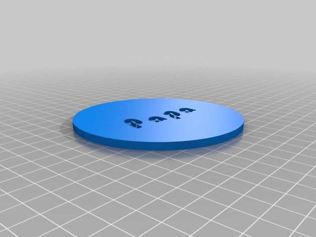 papa 3d la impresión personalizado 3D print model - Mito3D