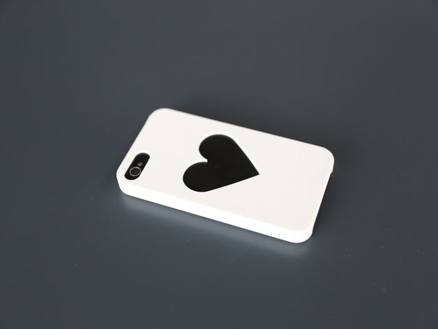 iphone 4 coeur de cas mobile 3D print model - Mito3D