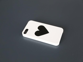 iphone 4 coeur de cas mobile 3d print model - Mito3D